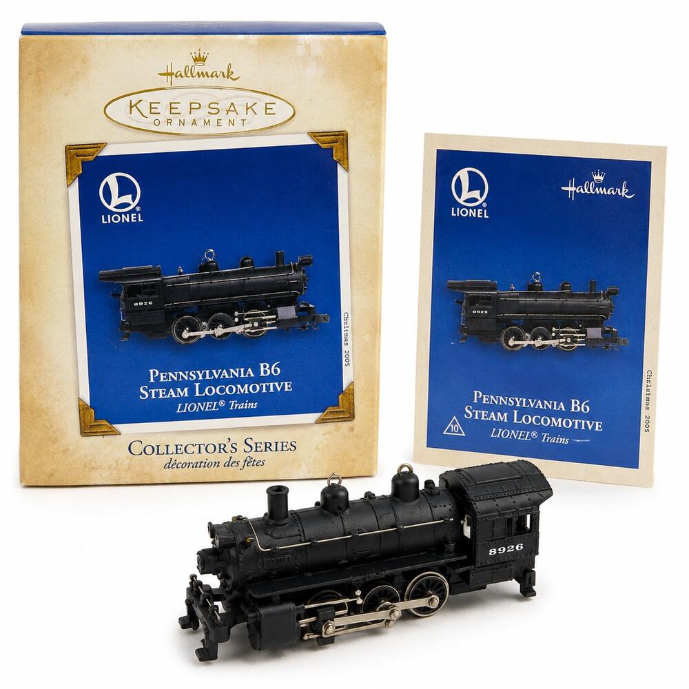 Vintage 2005 Hallmark Lionel Pennsylvania B6 Steam Locomotive #10 Ornament